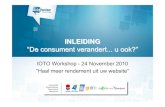 Inleiding workshop IOTO op 24 november 2010