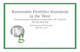 Environmental Markets Association Presentation - Renewable Portfolio Standards in the West – California