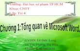 Chuong1 Tong quan ve microsft word