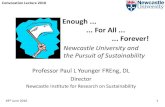 "Newcastle University and the pursuit of sustainability", by Professor Paul Younger