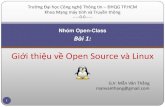 Lesson 1 - Introduction to Open Source & Linux
