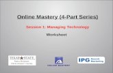Online mastery class one ron