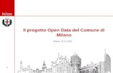 Progetto open data Milano