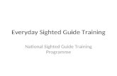 Final everyday sighted guide training