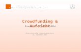 Aufsichtsrechtliche Stellungnahme der FMA, Crowdfunding Symposium 2014