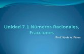 Numeros racionales fracciones