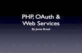 PHP, OAuth, Web Services and YQL