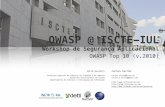 OWASP @ ISCTE-IUL, OWASP Top 10 2010