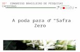 Palestra A poda para o “Safra Zero”  - André luíz A. Garcia – Eng. Agr. Fundação Procafé - 35º  CONGRESSO BRASILEIRO DE PESQUISAS CAFEEIRAS 2009