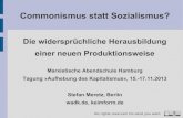 Commonismus statt Sozialismus?