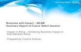 Business with Impact – BEAM Summary Report of Future Watch Session, Team Finland Future Watch Report, September 2014