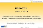Urbact II 2007 2013-Ministerul Dezvoltarii Regionale si Turismului