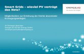 Smart Grids - Wieviel PV verträgt das Netz? Möglichkeiten zu Erhöhung der Dichte dezentraler Erzeugungsanlagen im Niederspannungsnetz
