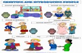 Greeting and introducing people poster worksheet