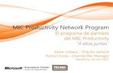 Mic productivity network 2011 11-18 presentacion programa - xavier llobera - ramon costa