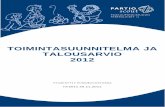 PäPa Toimintasuunnitelma ja talousarvio 2012