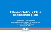 EU-selonteko ja ajankohtaiset työelämän hankkeet: Työministeri Lauri Ihalainen