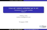 Parte 1 - Linux ed i sistemi embedded per le reti (di Andrea Tassi)