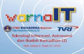 Teknologi Informasi, Astronomi, dan Ibadah Ramadhan (2)