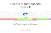 Event Planning  in International Schools