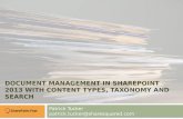 SharePoint Fest Chicago - Document Management with Content Types, Taxonomy and Search