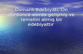 Osmanlı Edebiyatı