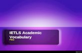 IELTS Academic Vocabulary P004