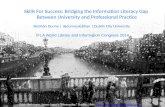 Bridging the information literacy gap between university and professional practice