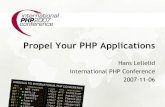 Propel Your PHP Applications