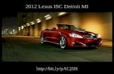 2012 Lexus ISC Detroit Michigan