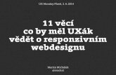 Co by měl UXák vědět o responzivním webdesignu?