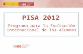 PISA 2012 con datos novedosos:Ansiedad y motivación en matemáticas