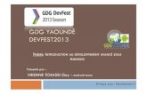 Android Intro-DevFest Yde 2013