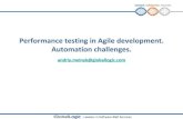Agile performance testing