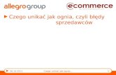 KielceCom e-Commerce: Najczęstsze błedy w e-commerce na przykładzie aukcji z allegro - Paweł Lipiec