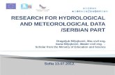 Research for hydrological and meteorological data1