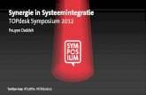 Synergie in systeemintegratie -TOPdesk Symposium 2012