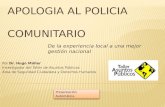 Presentacion apología policia comunitaria