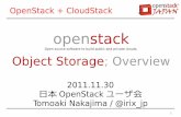 OpenStack Object Storage; Overview