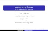 Access ohne Access: Freie Datenbank-Frontends