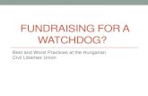 Fundraising for a watchdog? Best and Worst Practices at the Hungarian Civil Liberties Union