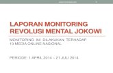 Laporan Monitoring Online Media Revolusi Mental Jokowi