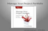 Manage your project portfolio