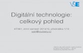 Digitální technologie: celkový pohled