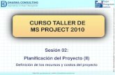 Curso Taller de MS Project 2010 - Planificación del Proyecto (II)
