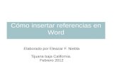 Como insertar referencias bibliograficas en word