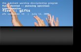 Worship Discipleship Session 5 - Gifts