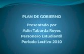 Plan Gobierno Adin Taborda 2010