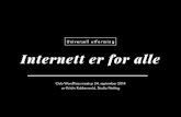 Universell utforming: Internett er for alle!