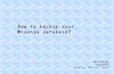 How to backup your mroonga database?